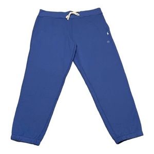 New Polo Ralph Lauren Blue Cotton Fleece Sweatpants Size XL